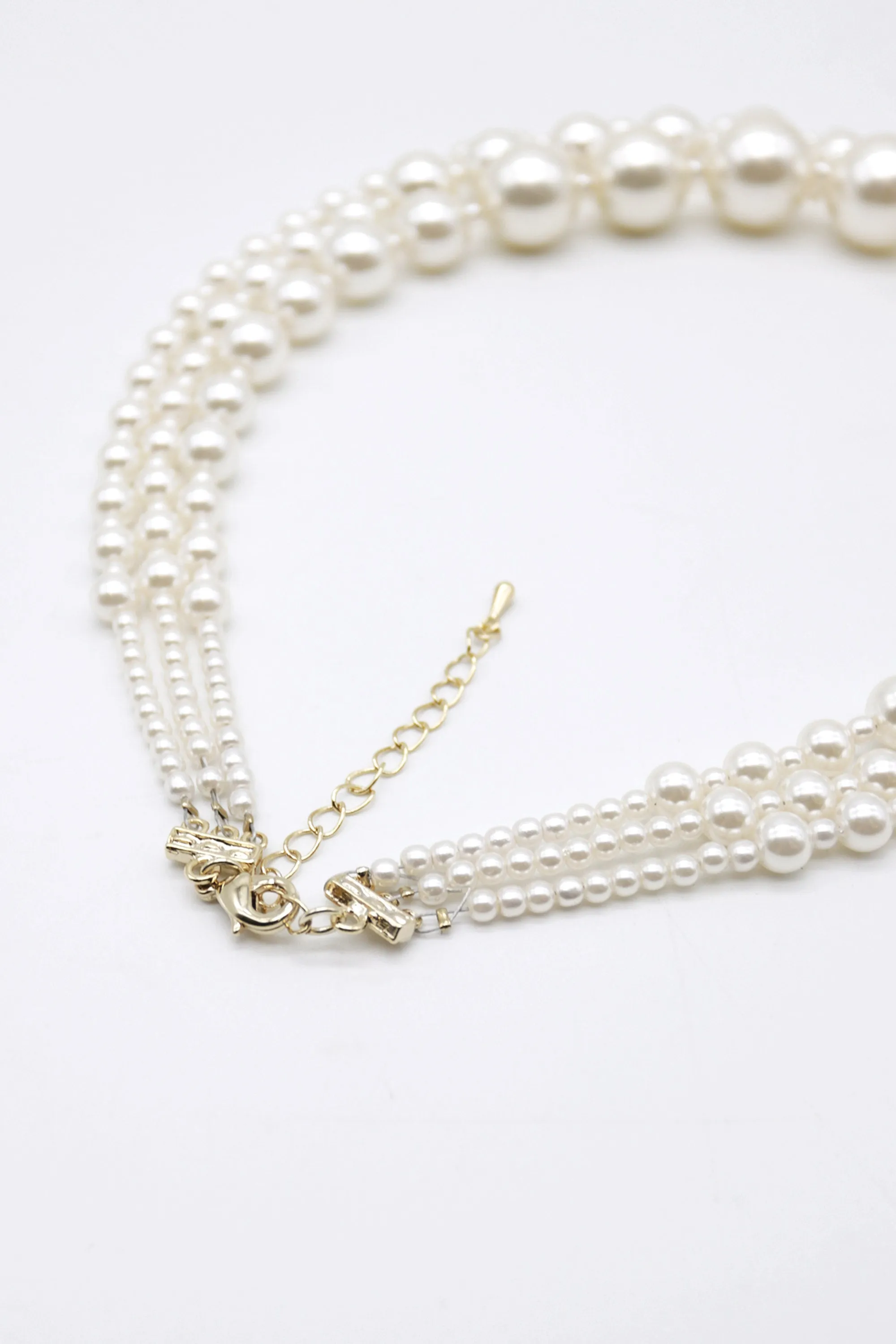 Layered Faux Pearl Necklace