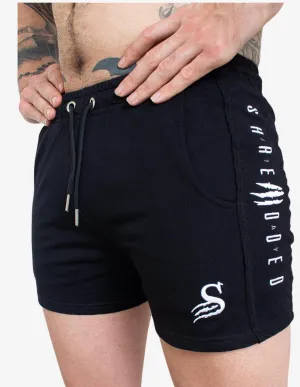 LIFT SHORTS gym bodybuilding Lifting short - BLACK / WHITE