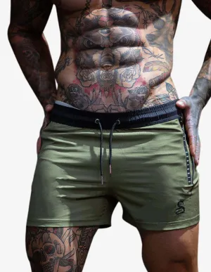 Lifting Shorts - KHAKI GREEN