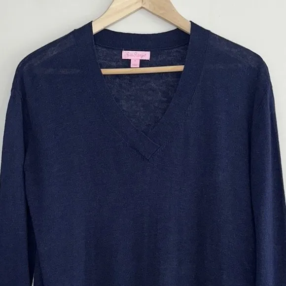 Lilly Pulitzer Blaine Tunic Sweater True Navy