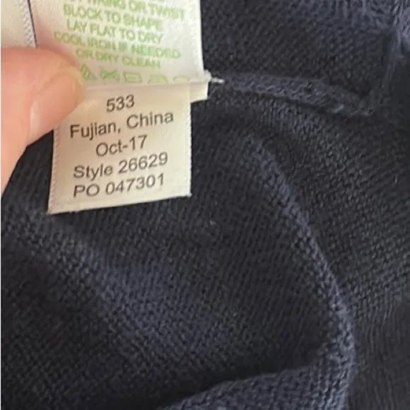 Lilly Pulitzer Blaine Tunic Sweater True Navy