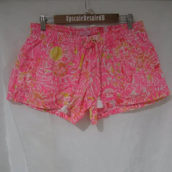Lilly Pulitzer L Breeze Shorts Linen Keys