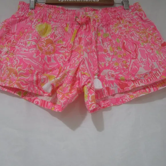 Lilly Pulitzer L Breeze Shorts Linen Keys