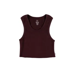 LOVER'S UNIFORM RIB TANK IN PLUM