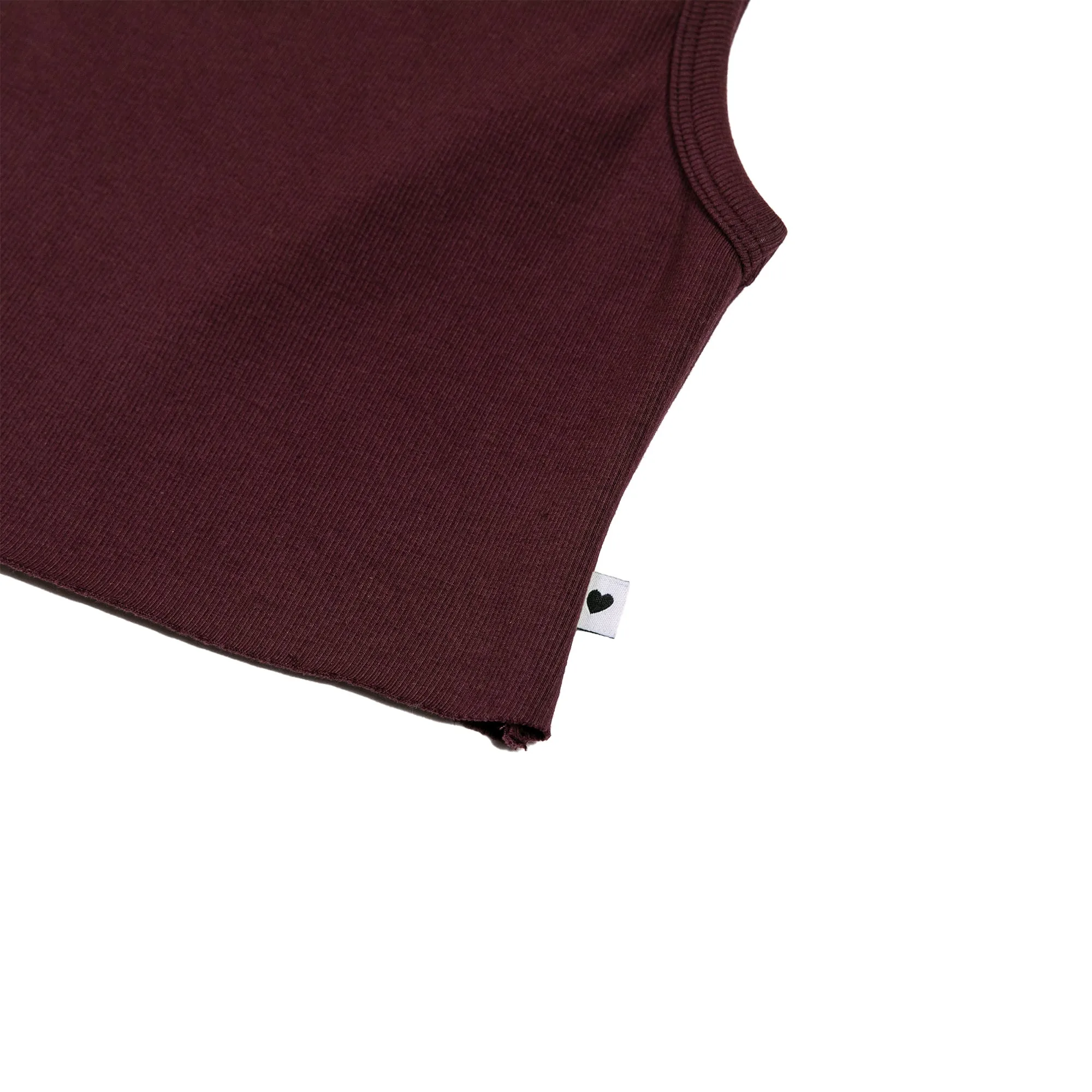 LOVER'S UNIFORM RIB TANK IN PLUM