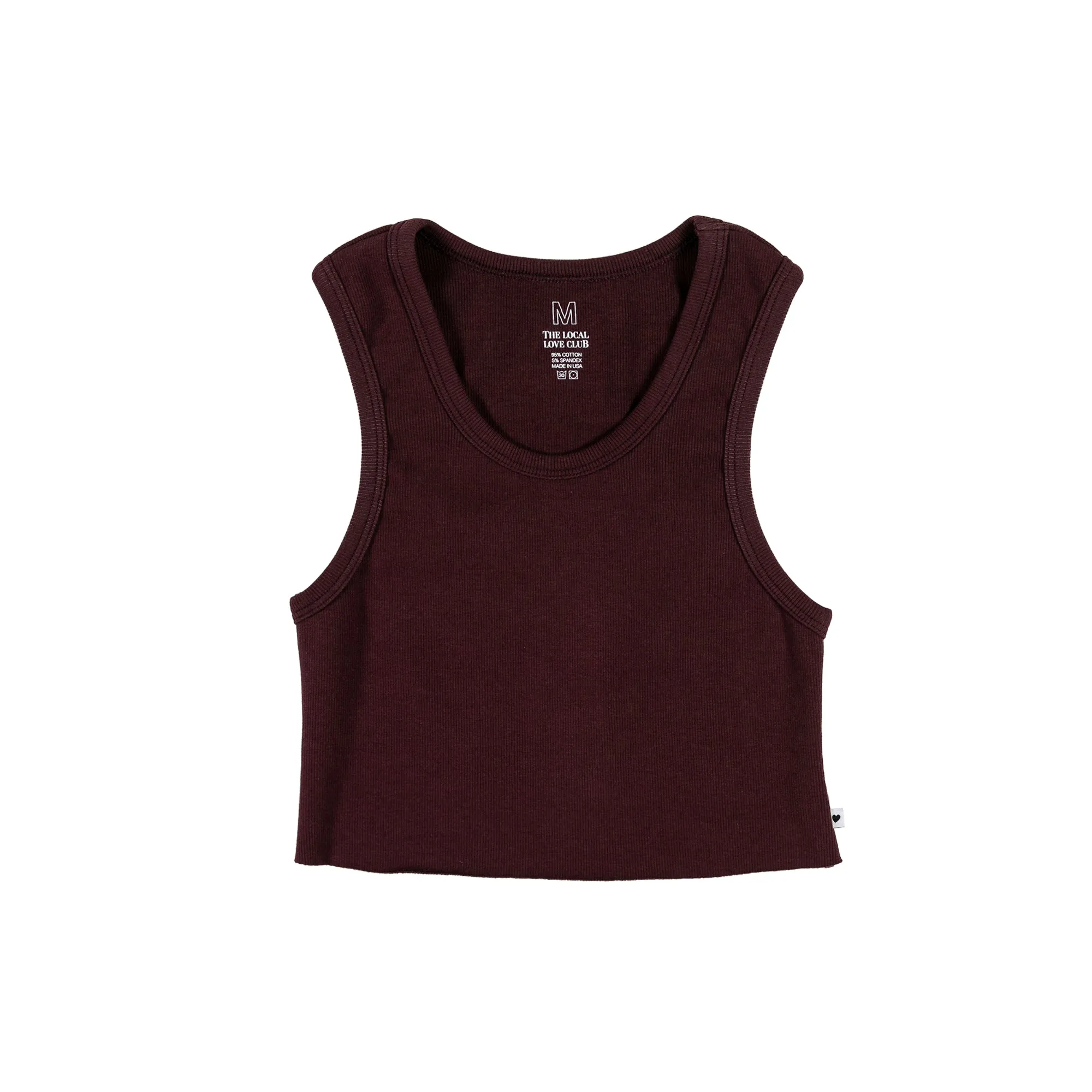LOVER'S UNIFORM RIB TANK IN PLUM