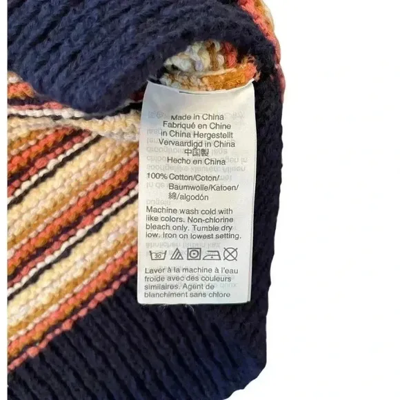 Madewell Arden V-Neck Crop Pullover Sweater Size Medium