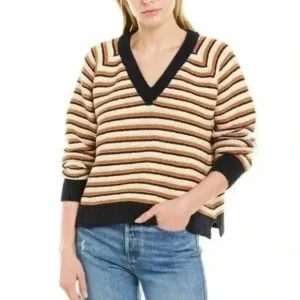 Madewell Arden V-Neck Crop Pullover Sweater Size Medium