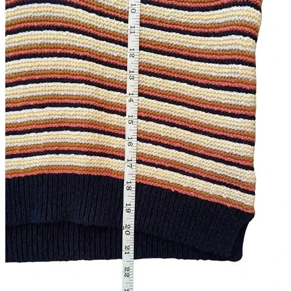 Madewell Arden V-Neck Crop Pullover Sweater Size Medium