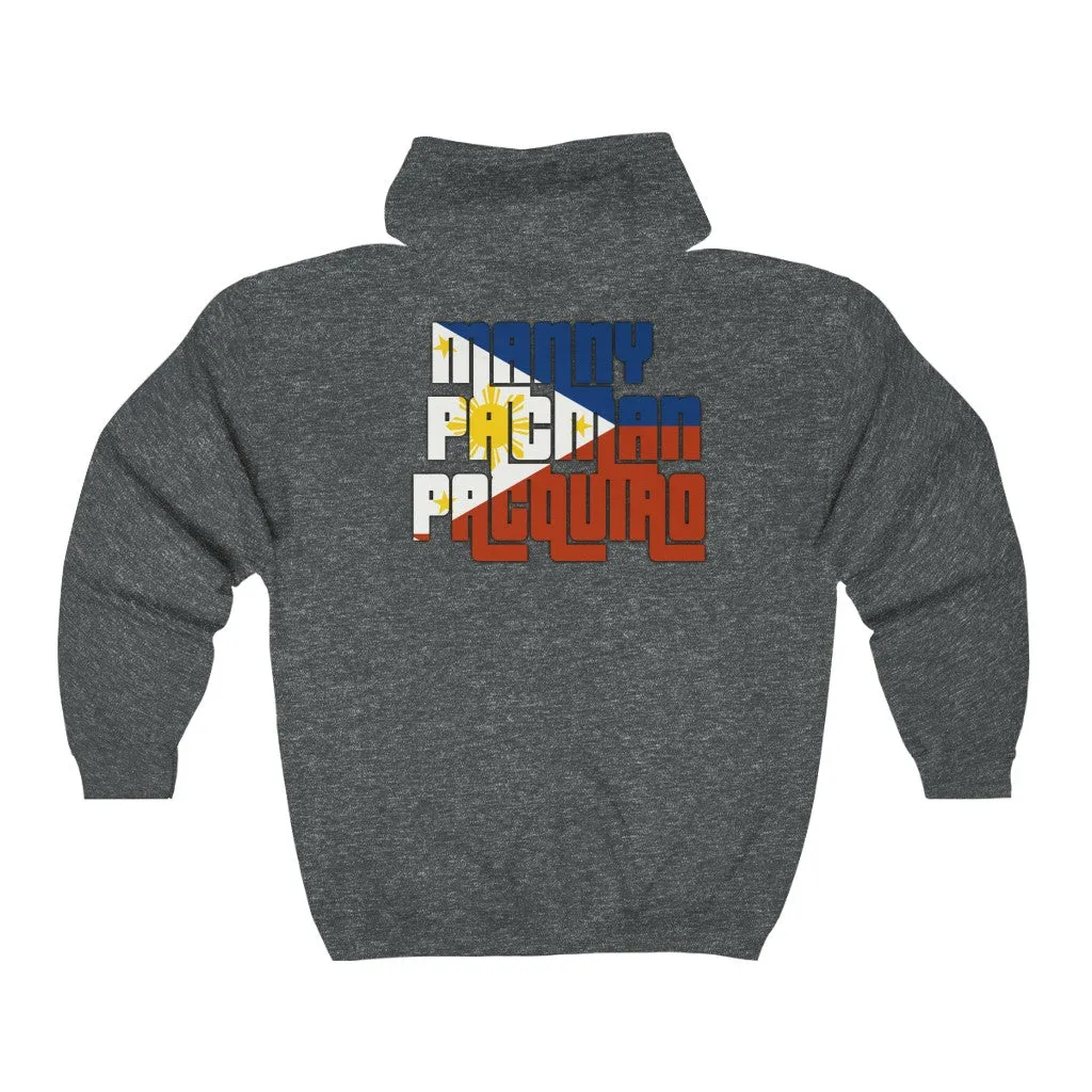 Manny Pacman Pacquaio Full Zip Hooded Sweatshirt