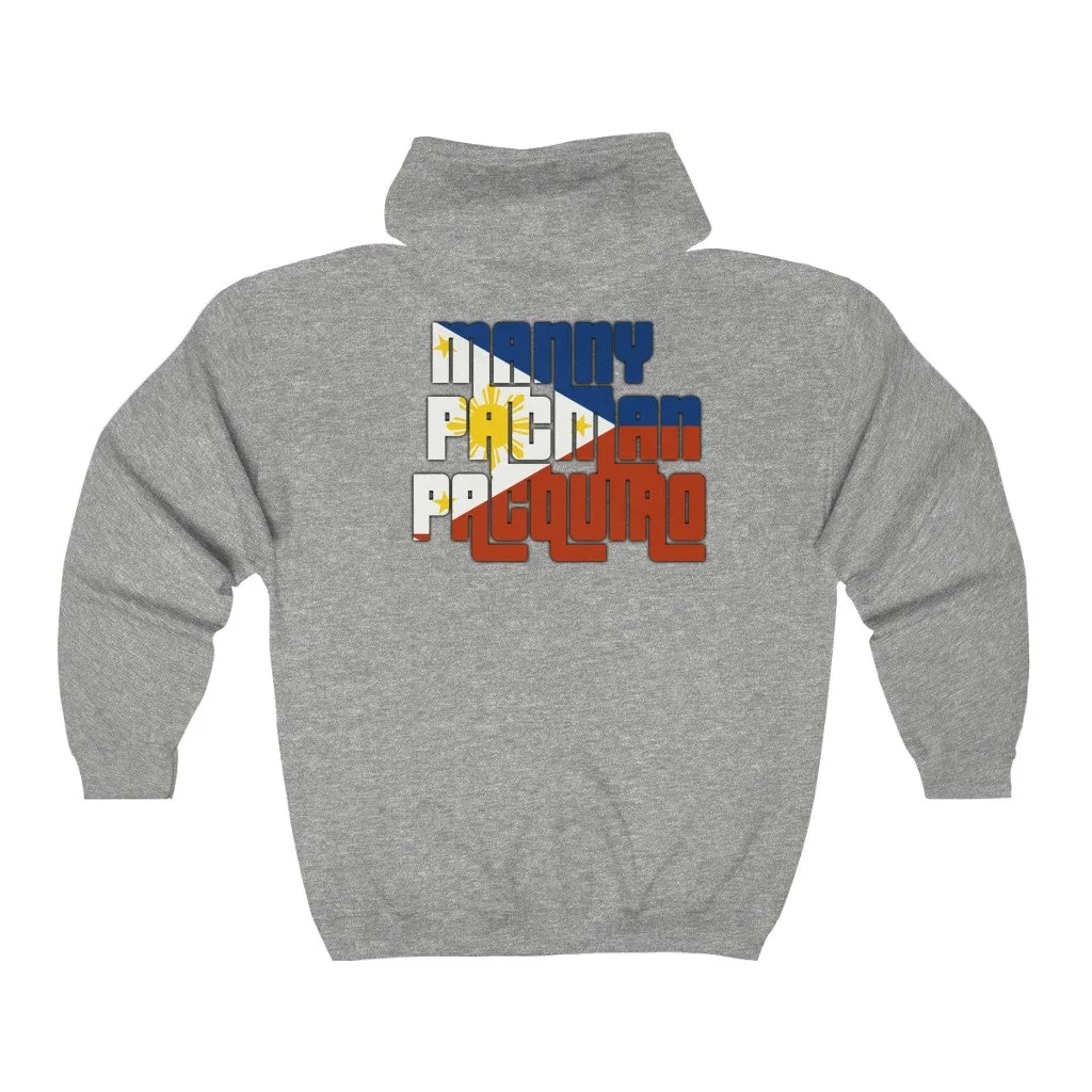 Manny Pacman Pacquaio Full Zip Hooded Sweatshirt