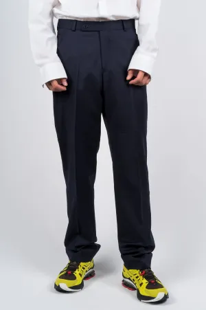 MARTINE ROSE PANELED TAILORED TROUSER NAVY