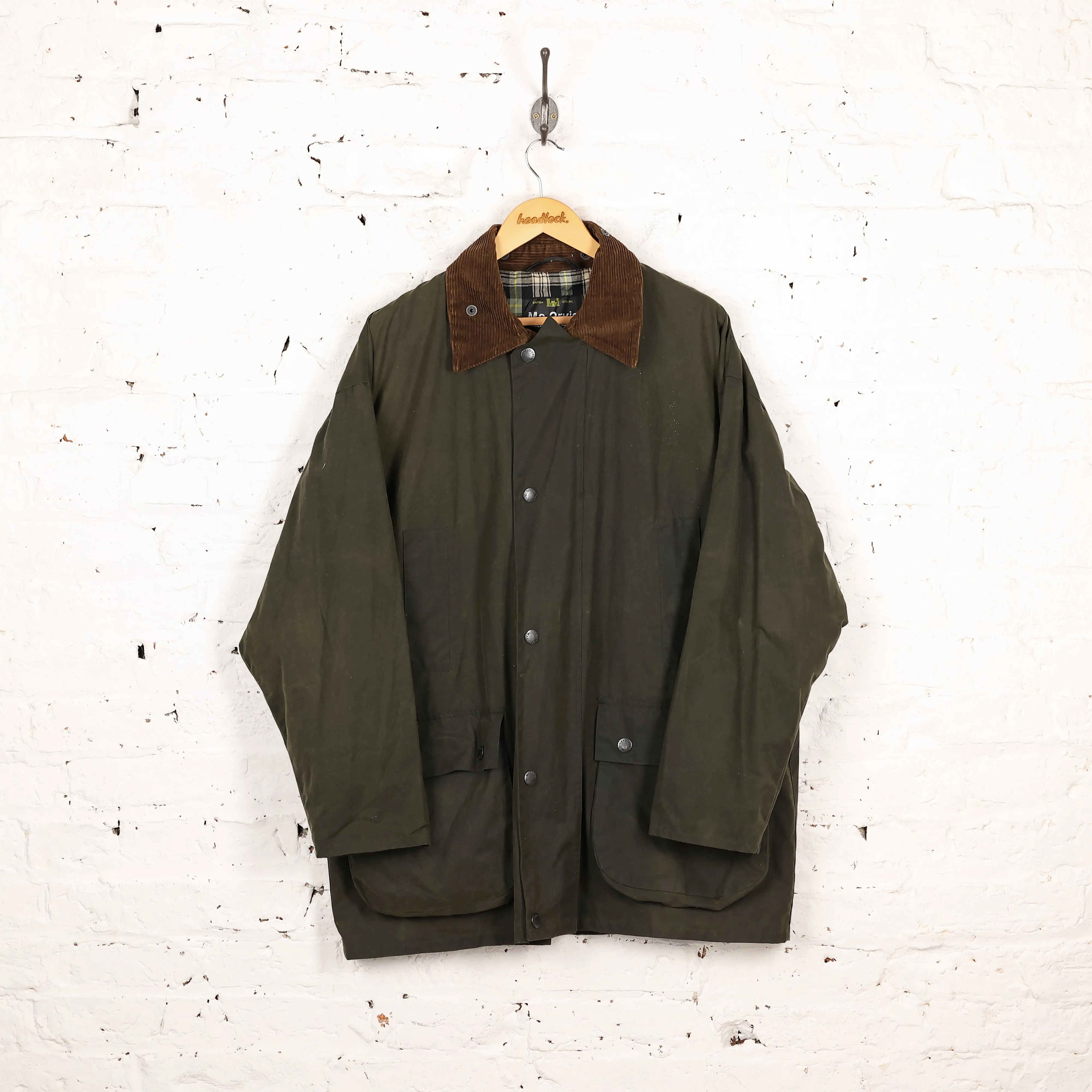 Mc Orvis Wax Jacket Coat - Green - L