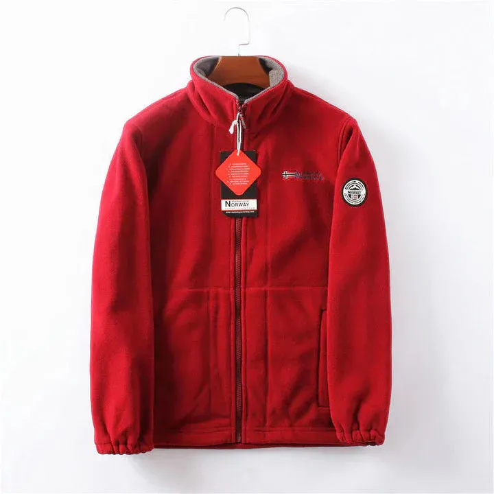 Men's fleece jacket: windproof and comfortable