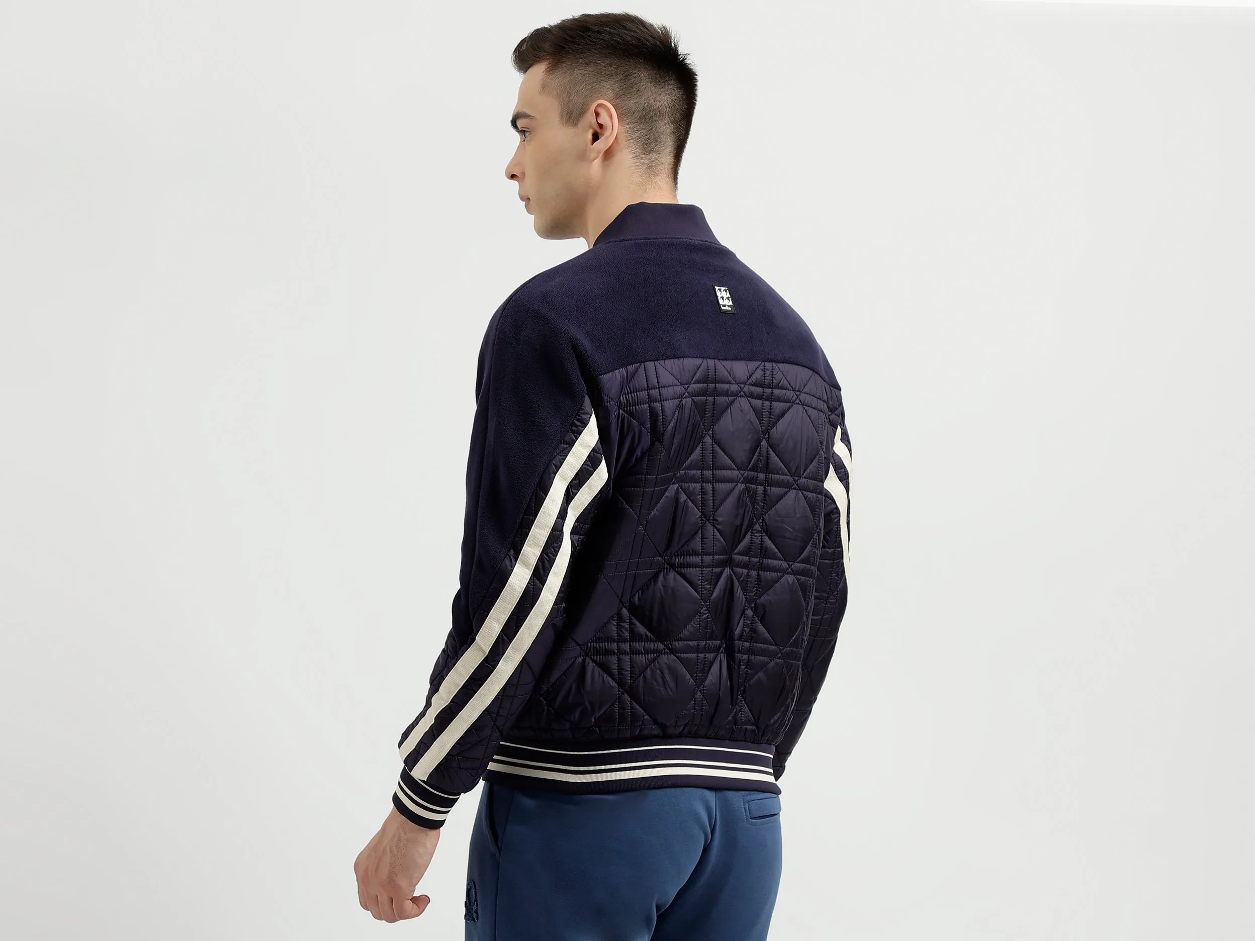 Men's Regular Fit Baseball Collar Wadded Jacket