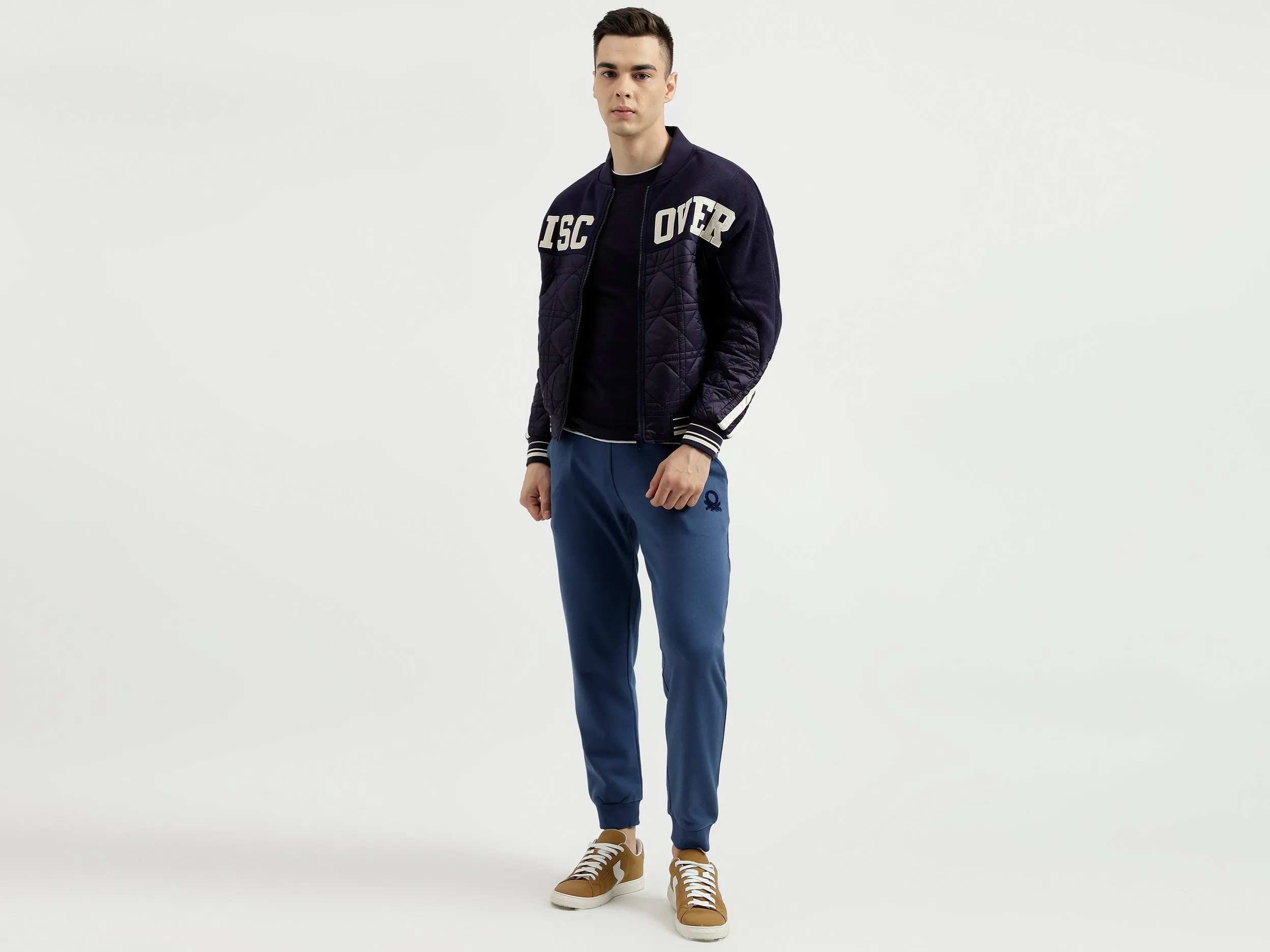 Men's Regular Fit Baseball Collar Wadded Jacket