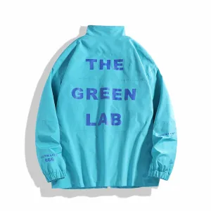 Men's Windbreaker Style Rain Jacket with Elastic Band Cuff
