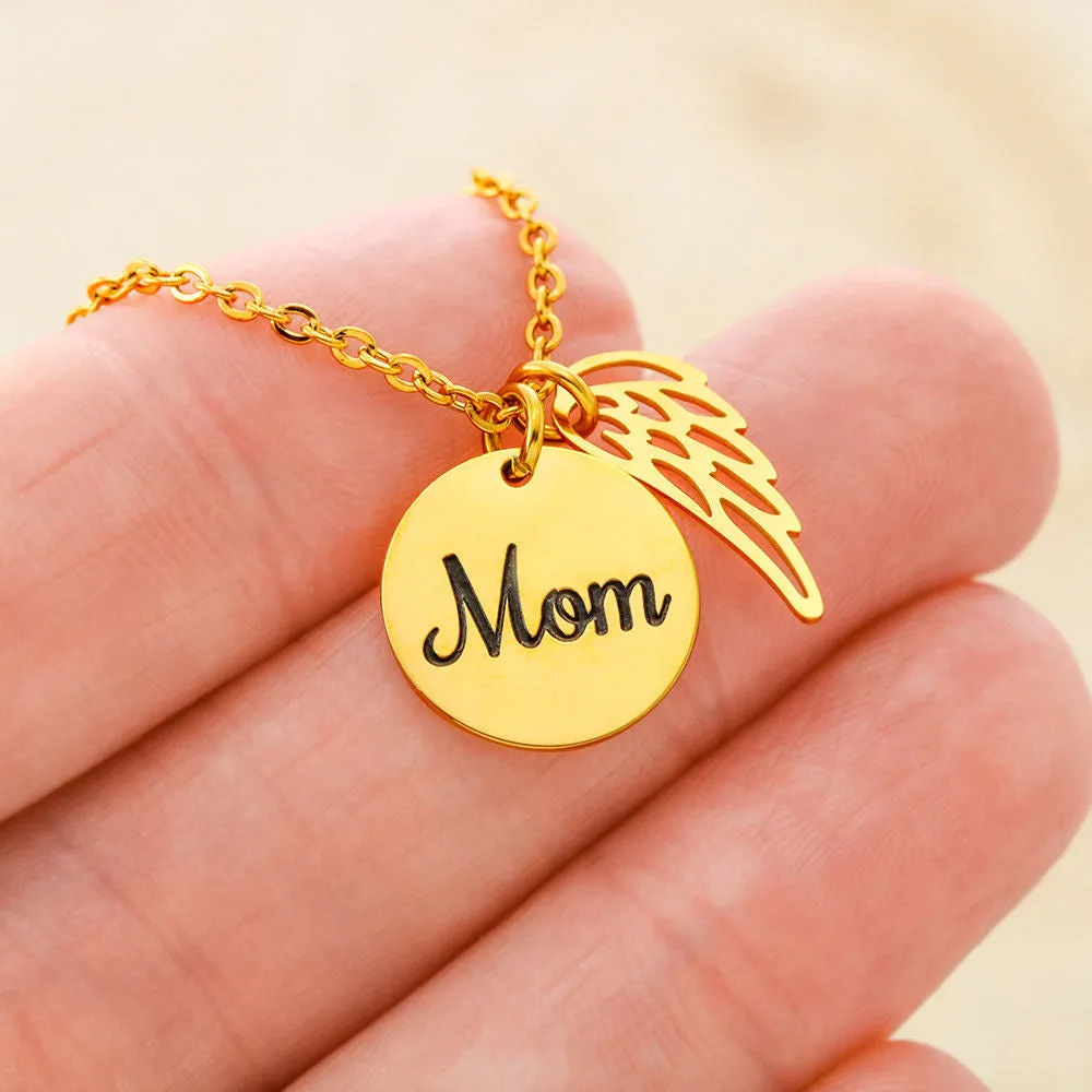 Mom Remembrance Necklace - Heaven Needed A Hero