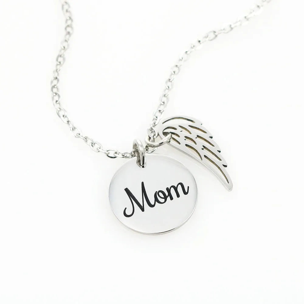 Mom Remembrance Necklace - Heaven Needed A Hero