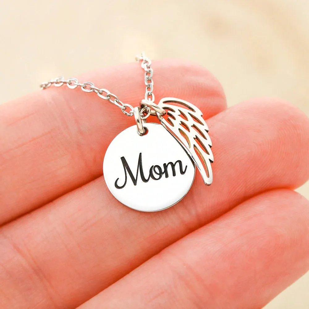 Mom Remembrance Necklace - Heaven Needed A Hero