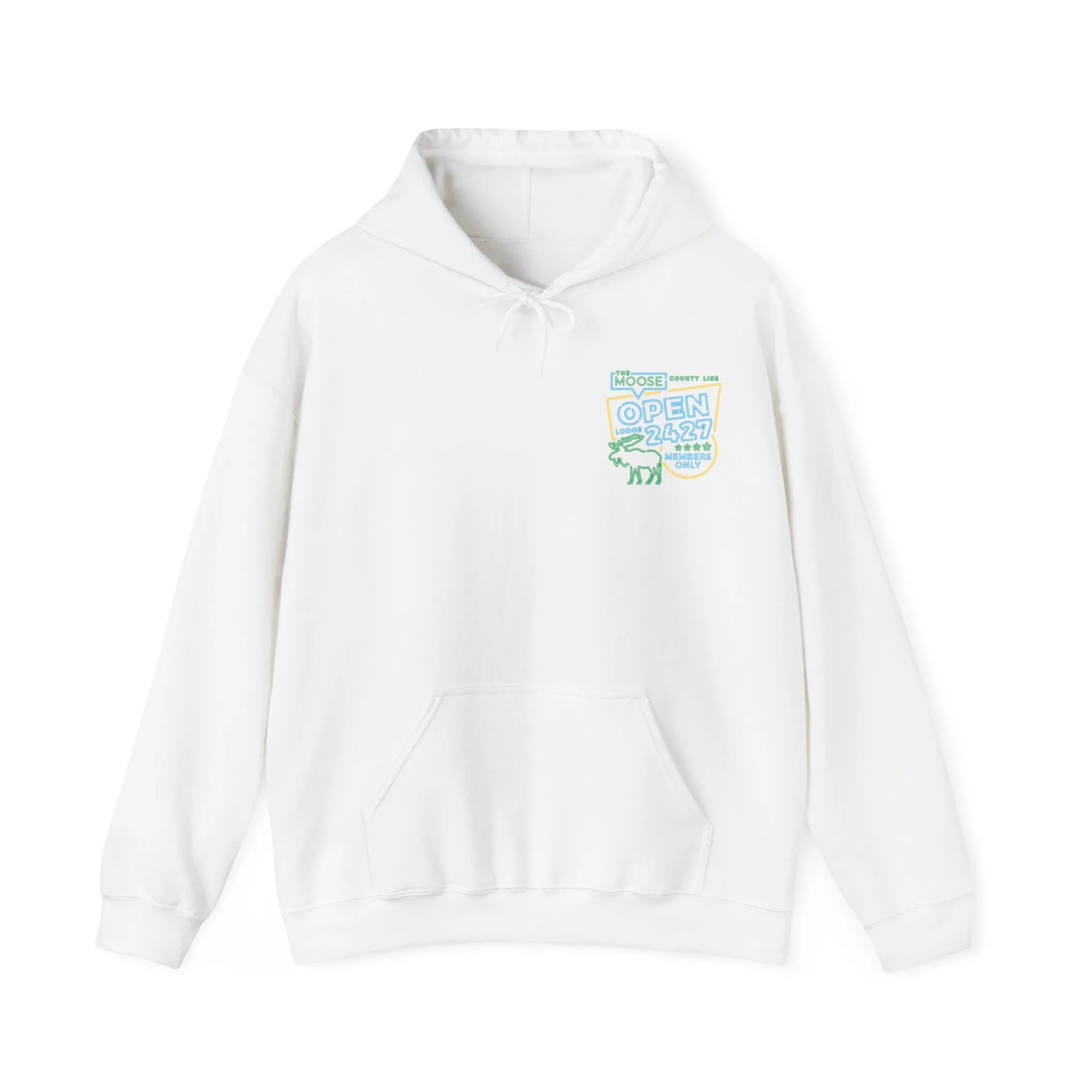 Moose Lodge 2427 - Moose Open 2427 - Hooded Sweatshirt (Front & Back Print)