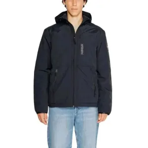 Napapijri Men's Classic Black Jacket with Front Pockets