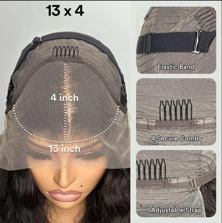 Natural Bouncy Loose Wave Short Bob Human Hair Wig