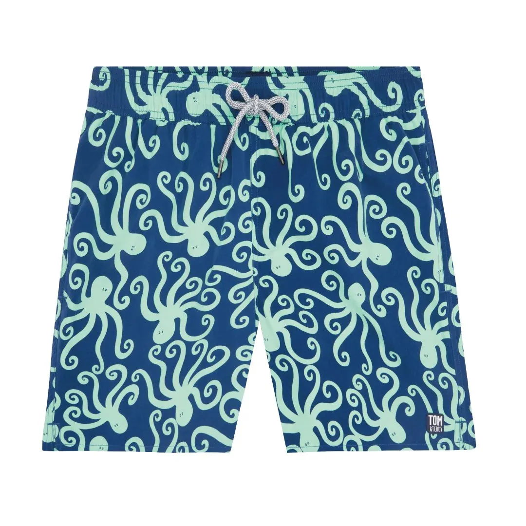 Navy & Mint Octopus
