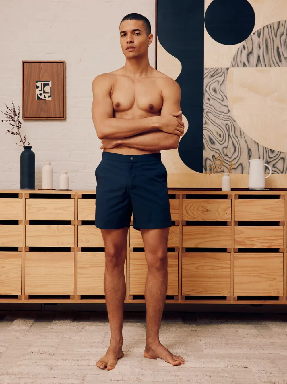 Navy Rio Tailored Swim Shorts