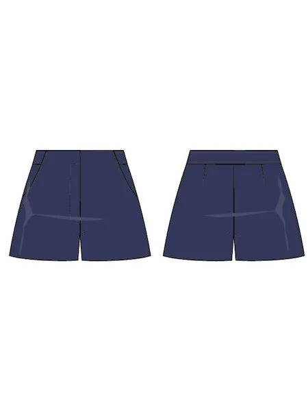 Navy Tailored Shorts