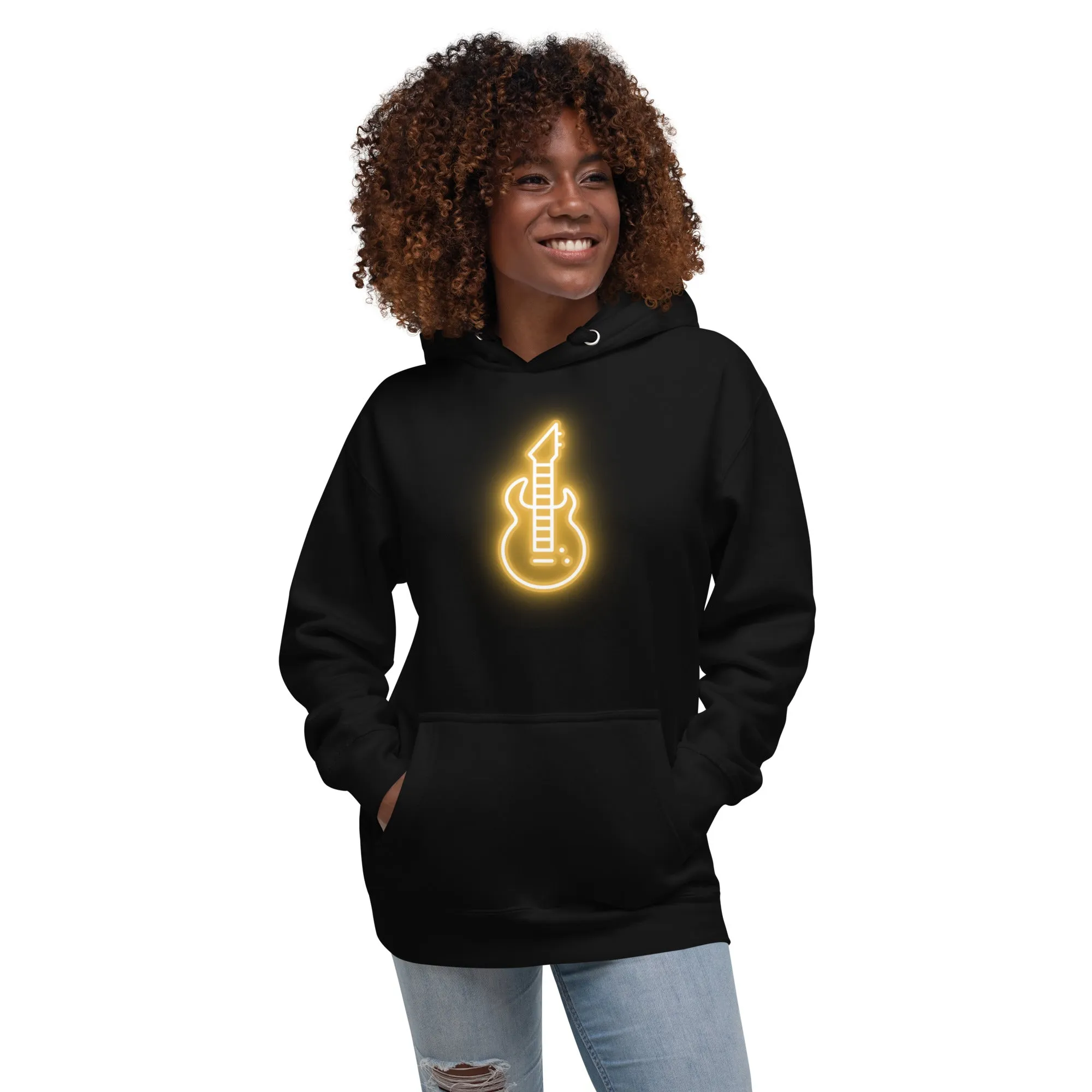 Neon Guitar Hoodie