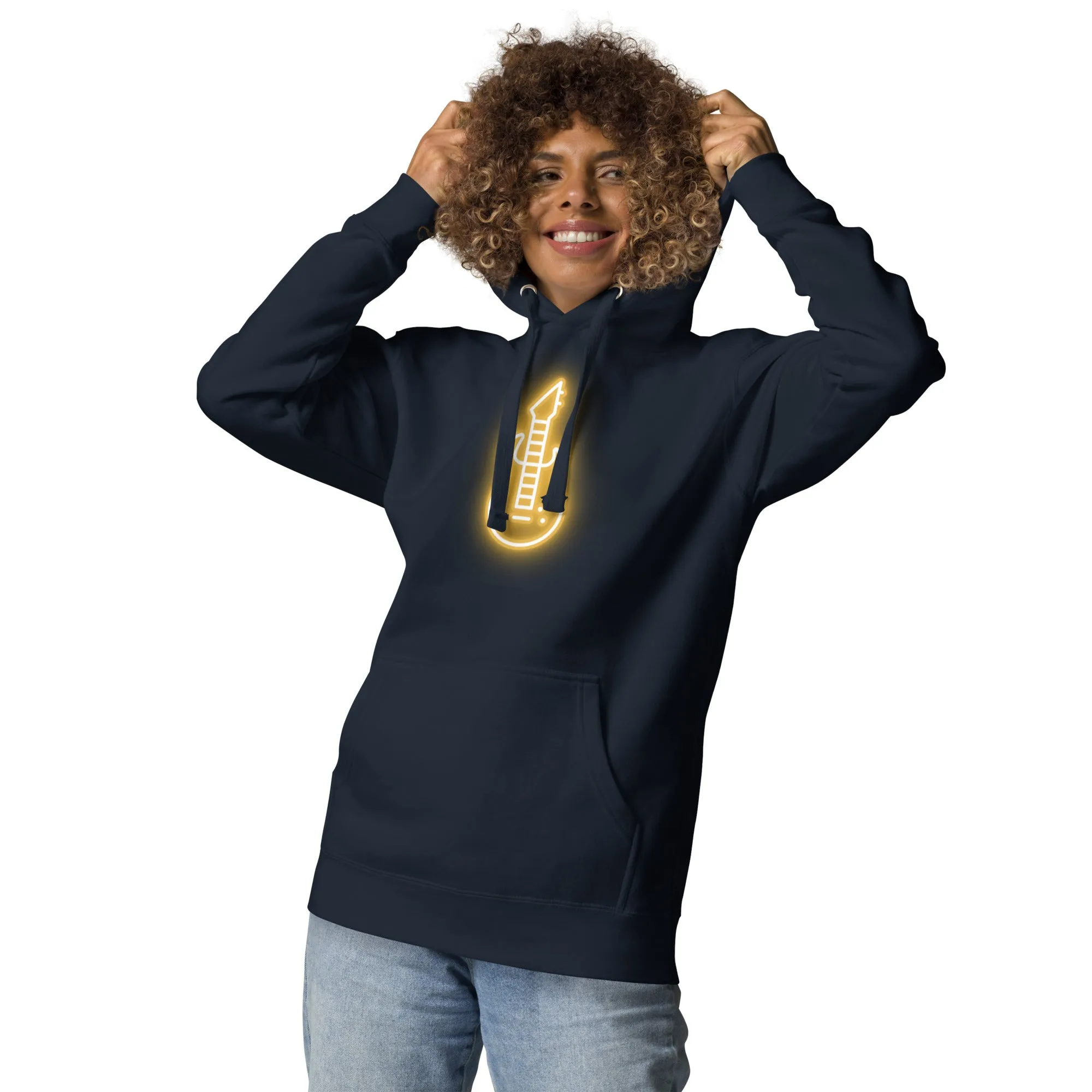 Neon Guitar Hoodie