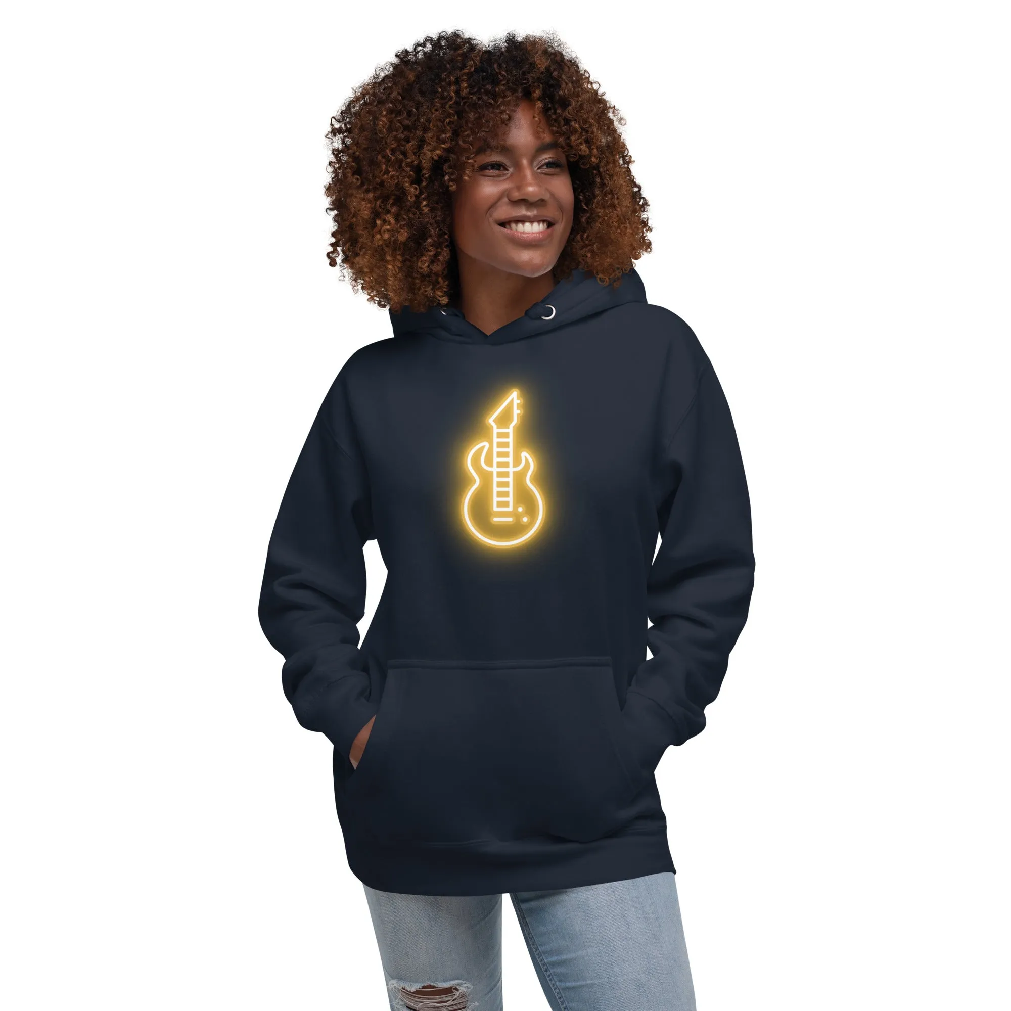 Neon Guitar Hoodie