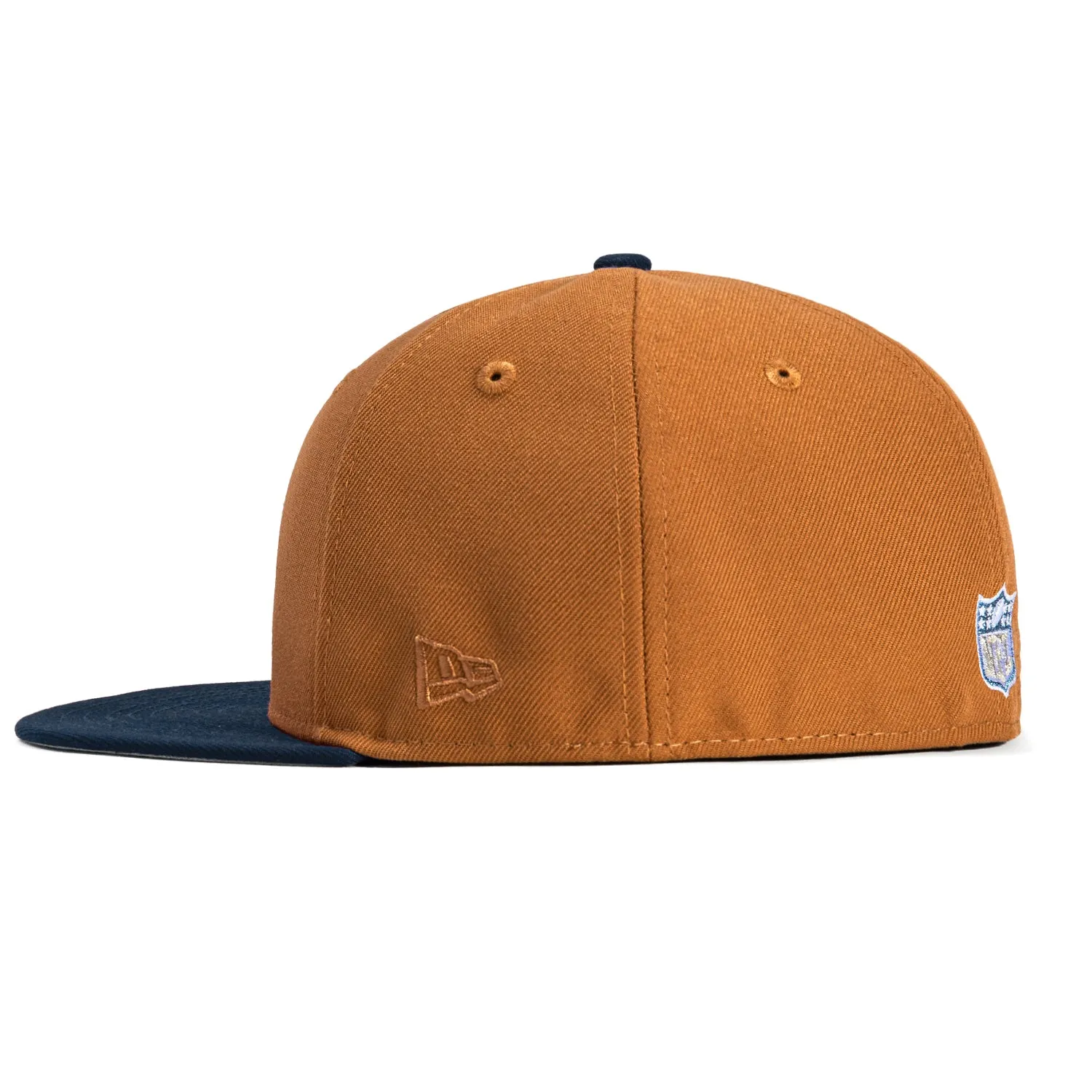 New Era 59Fifty Detroit Lions 75th Anniversary Patch Hat - Khaki, Navy