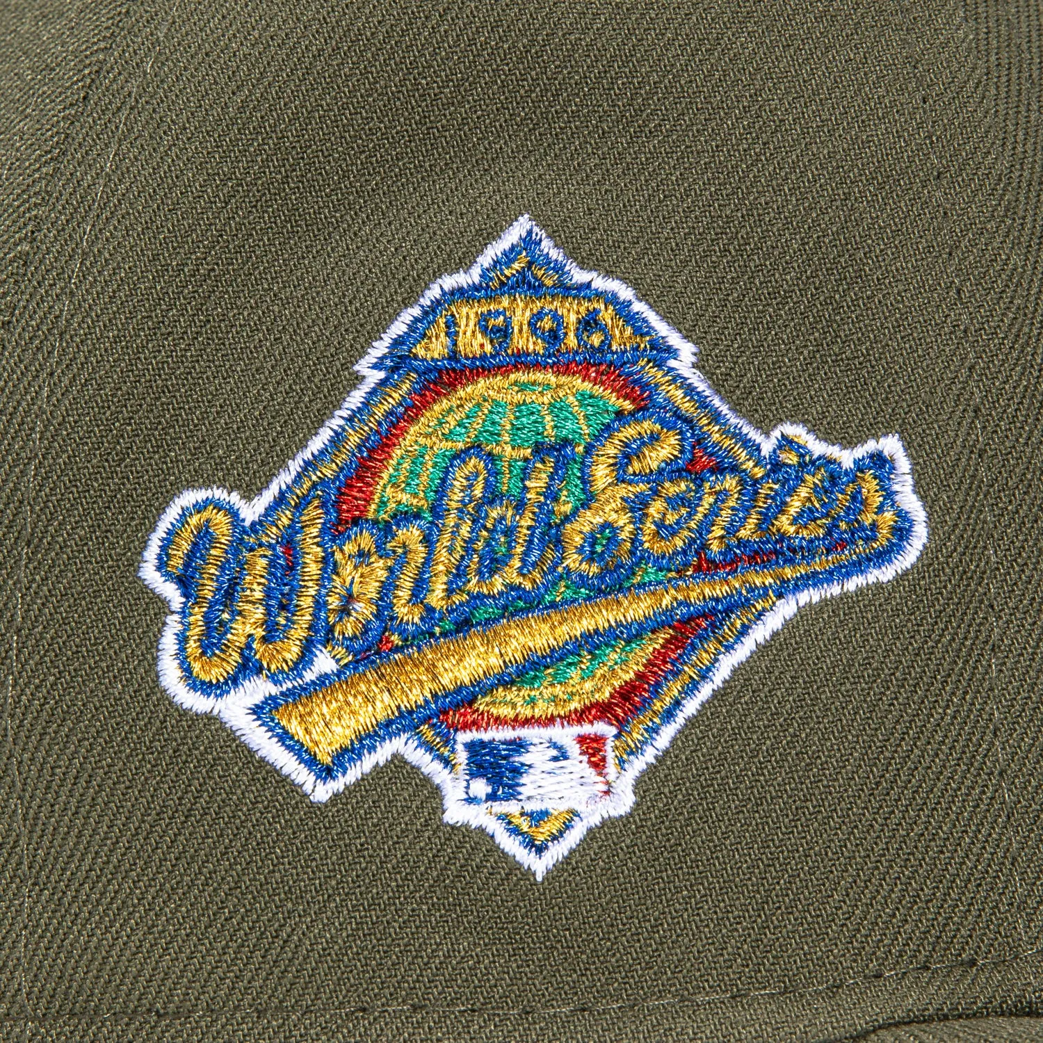 New Era 59Fifty New York Yankees 1996 World Series Patch Hat - Olive