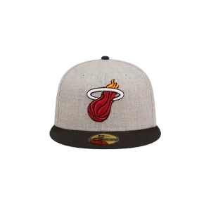 New Era Miami HEAT Heather Patch Fitted