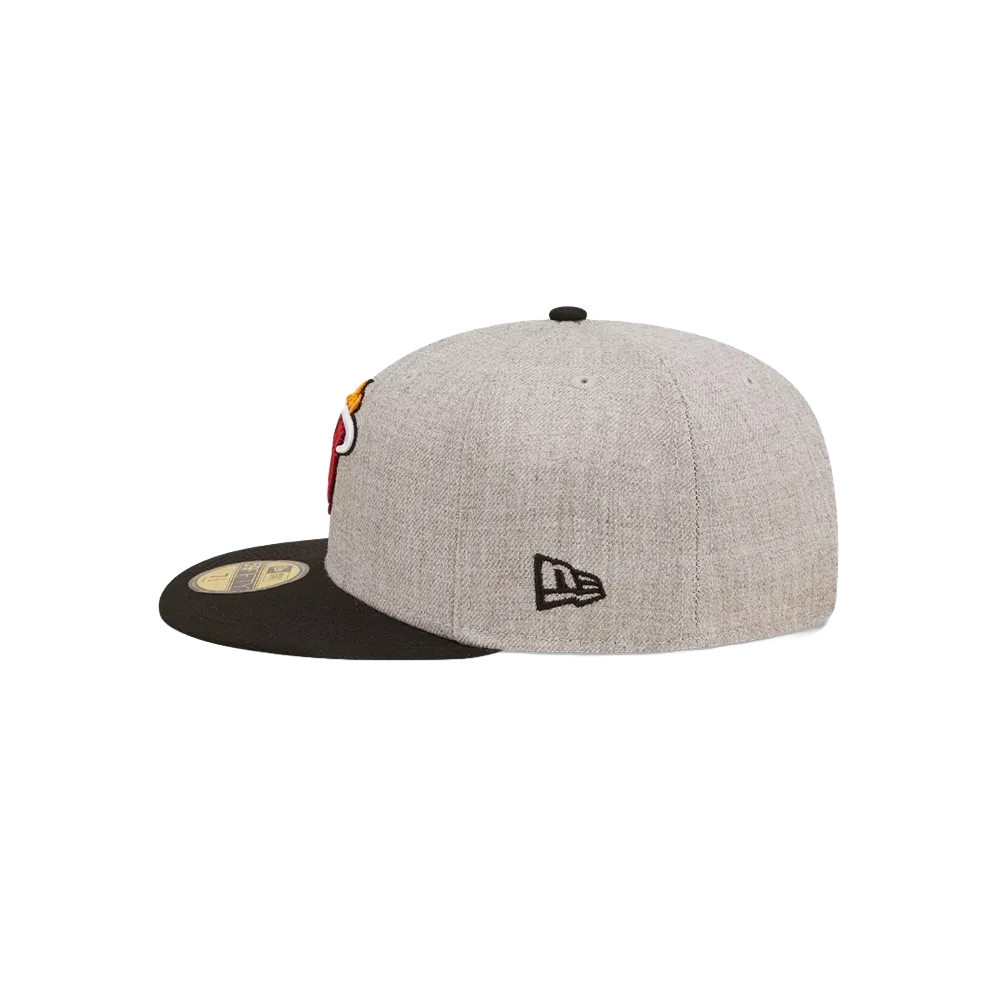 New Era Miami HEAT Heather Patch Fitted