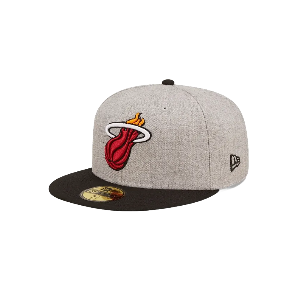 New Era Miami HEAT Heather Patch Fitted