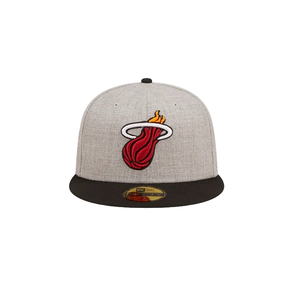 New Era Miami HEAT Heather Patch Fitted