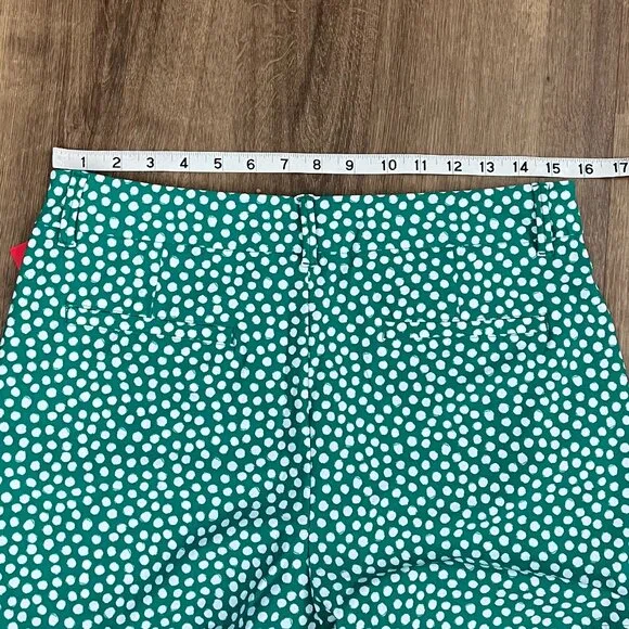 NEW Spanx Sunshine Shorts Kelly Green Polka Dot- golf