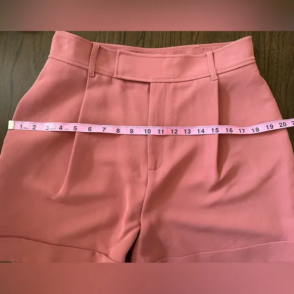 NWT Ted Baker KELSYAS Pleat Front Tailored Short Mid Pink Color