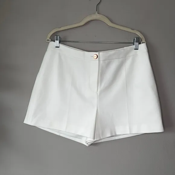 NWT Ted Baker notched waistband Saydeet shorts white