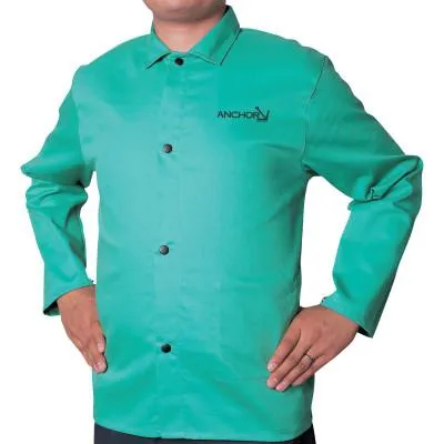 ORS Nasco Flame Retardant (FR) Cotton Sateen Jacket, 4X-Large, Visual Green, CA-1200-4XL