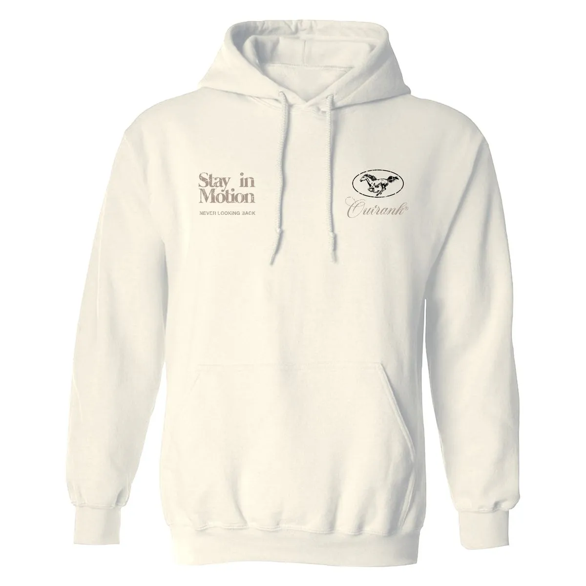 Outrnk Stay In Motion Hoodie (Bone)