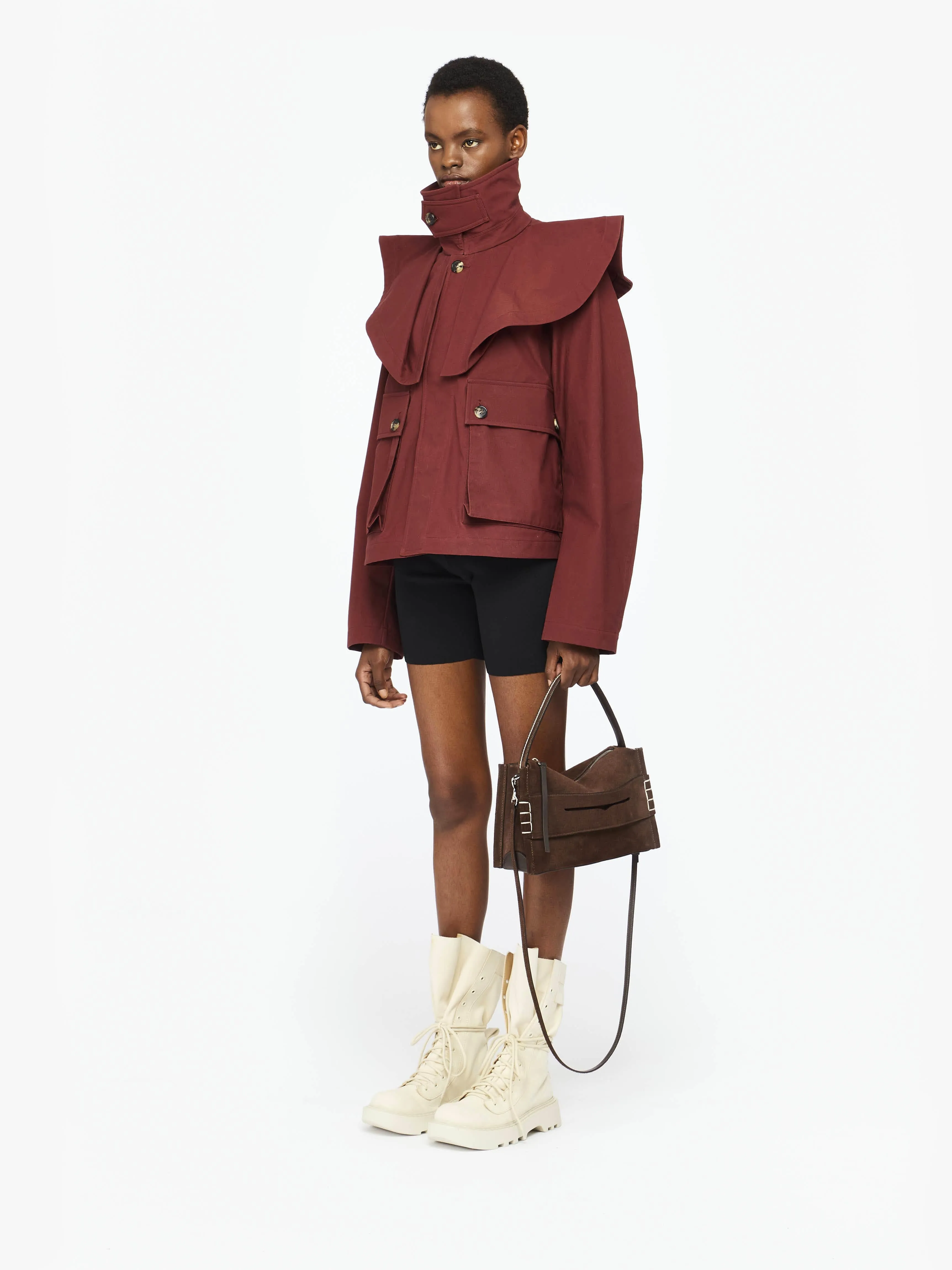 OVERSIZED COLLAR TRENCH JACKET
