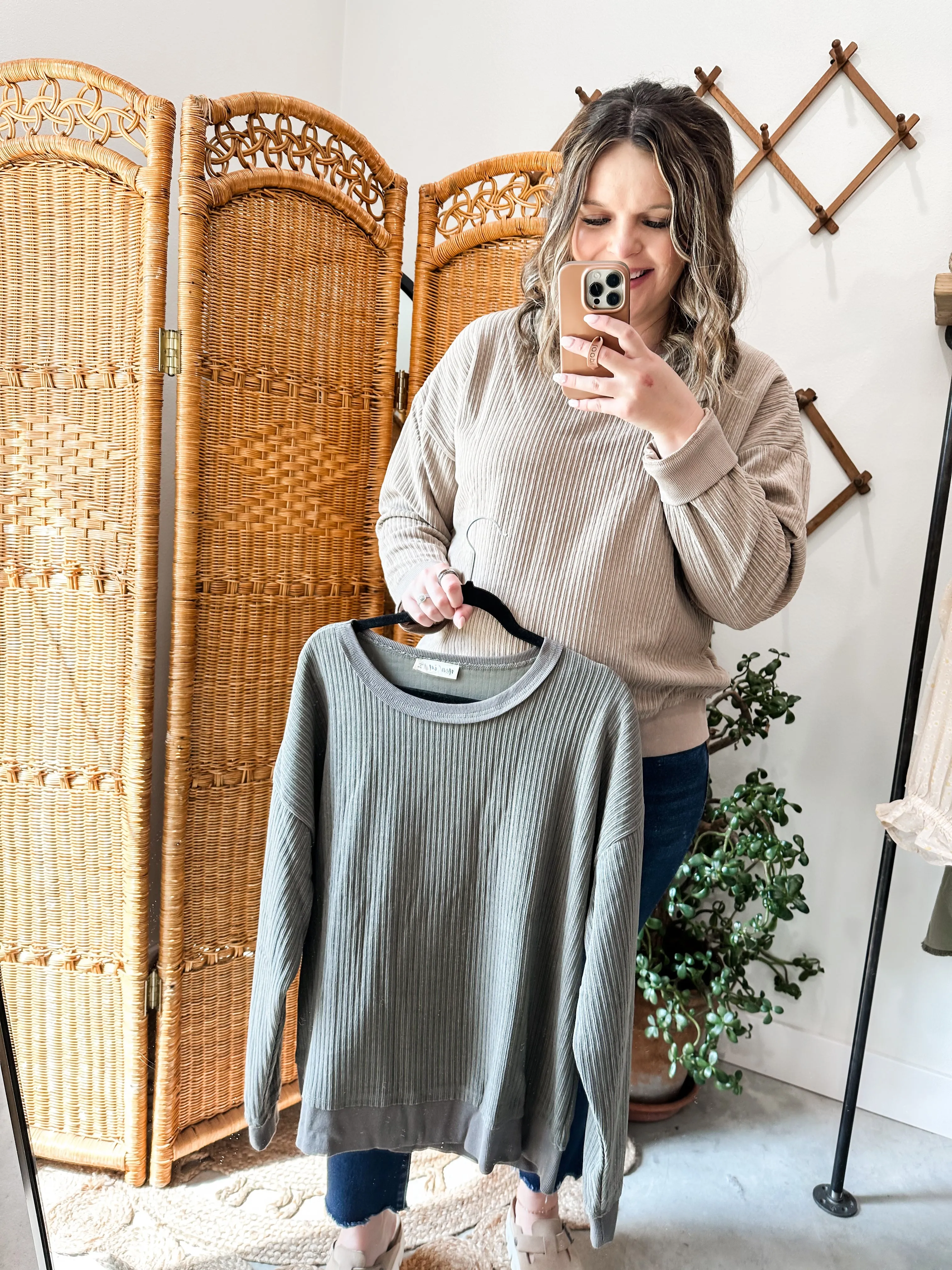 Oversized Textured Knit Pullover