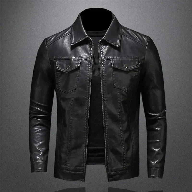 Pankraz – classic leather jacket
