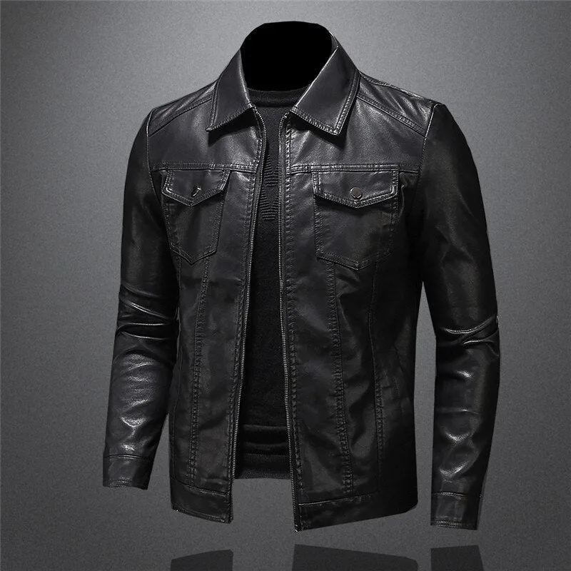 Pankraz – classic leather jacket