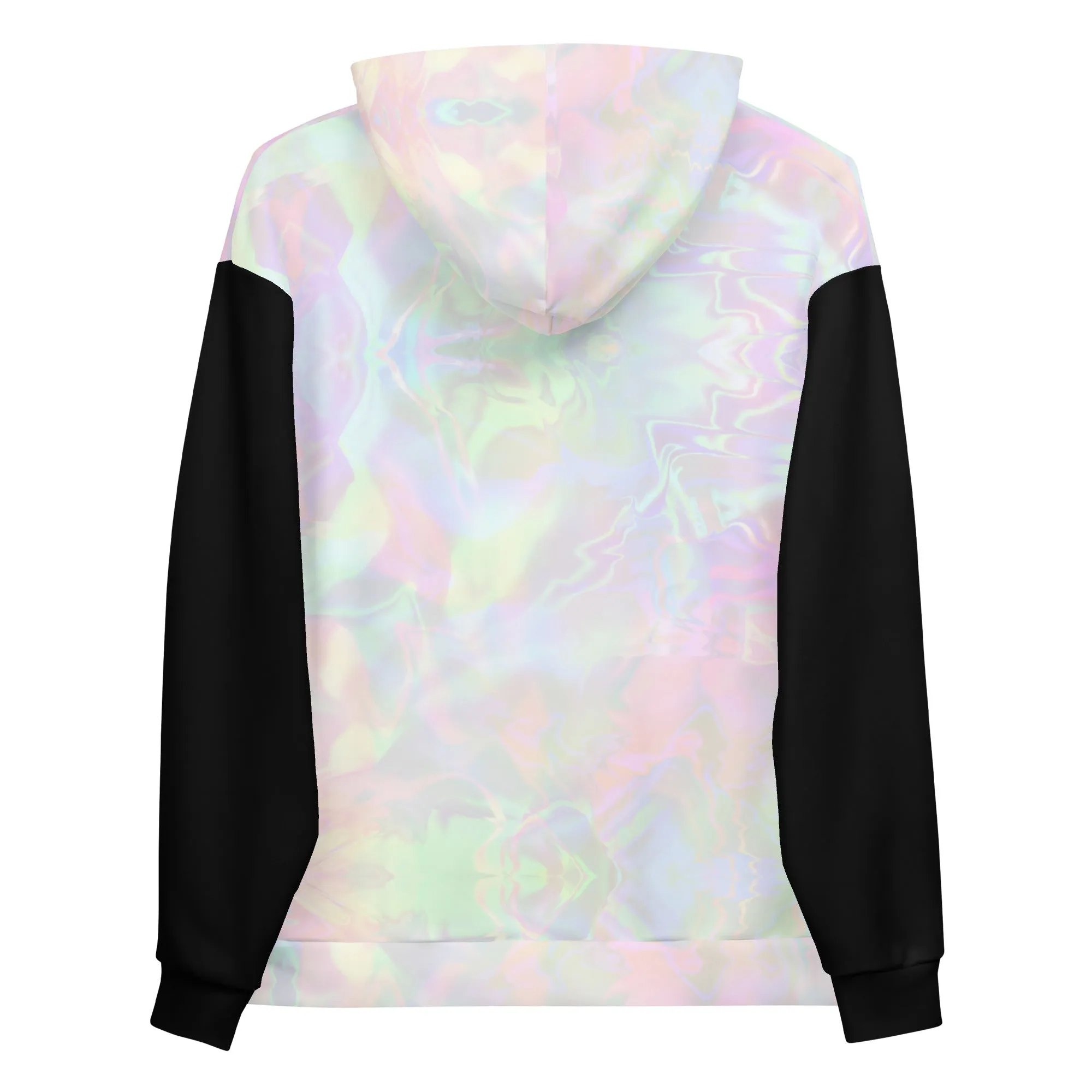 Pastel Aura Black Sleeve Eco Hoodie