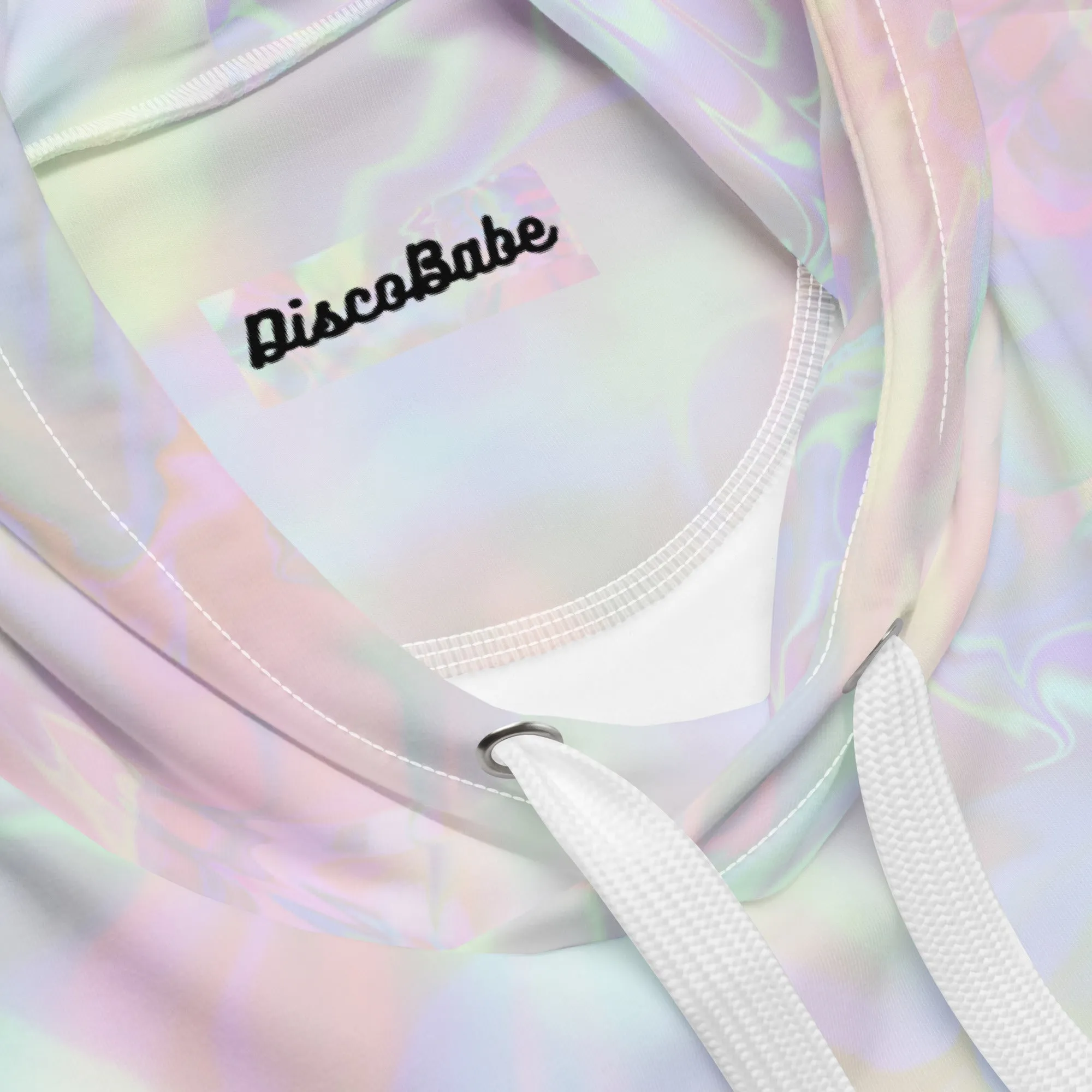Pastel Aura Black Sleeve Eco Hoodie